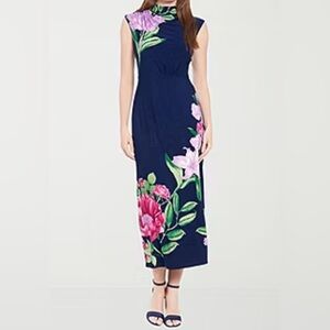 Clover And Sloane Womens Sleeveless Floral Maxi Dress Size 2 New With Ta…